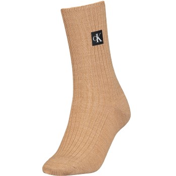 Calvin Klein Legwear Calvin Klein Strømper Women Icon Patch Sock Brun One Size Dame