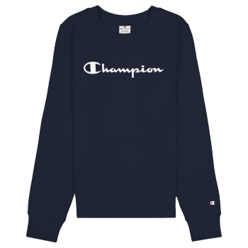 Se Champion American Classics Crewneck Sweatshirt W Marineblå Medium Dame ved Timarco