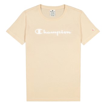 Champion American Classics Crewneck T-shirt W Beige bomuld Medium Dame