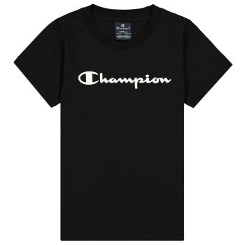 Champion Classics Crewneck T-shirt For Girls Sort bomuld 134-140