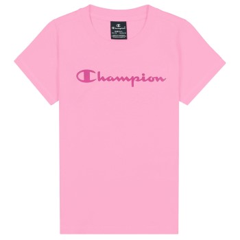 Se Champion Classics Crewneck T-shirt For Girls Rosa bomuld 122-128 ved Timarco