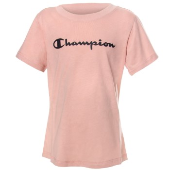 Se Champion Classics Crewneck T-shirt For Girls Gammelrosa bomuld 122-128 ved Timarco