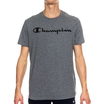 Se Champion Classics Men Crewneck T-shirt Grå bomuld Small Herre ved Timarco