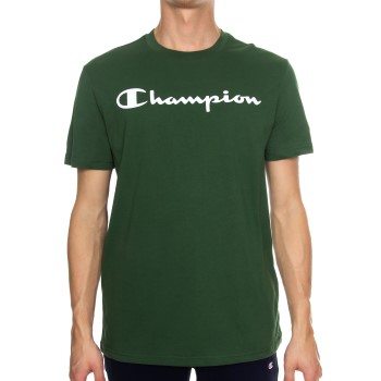 Champion Classics Men Crewneck T-shirt Mørkgrøn  bomuld Small Herre