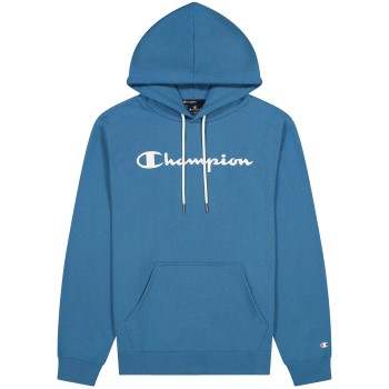 Se Champion Classics Men Hooded Sweatshirt Blå Medium Herre ved Timarco