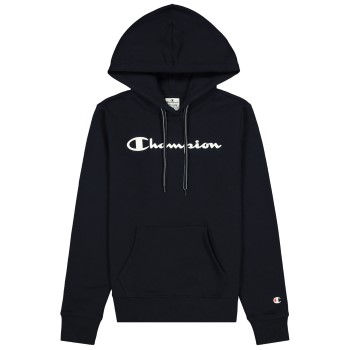 Champion Classics Women Hooded Sweatshirt Marineblå Small Dame