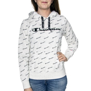 Se Champion Hooded Sweatshirt 276 Gråmelerad Medium Dame ved Timarco