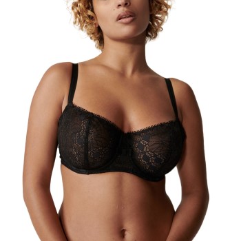 Chantelle Bh Day To Night Half Cup Bra Sort nylon B 80 Dame