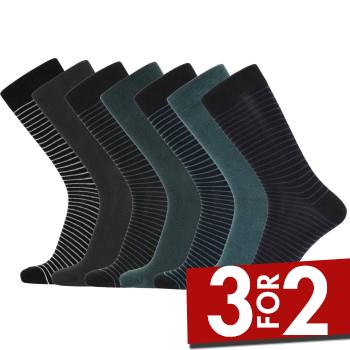 Claudio Strømper 7P Organic Cotton Socks Flerfarvet Str 40/47 Herre