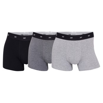 CR7 Cristiano Ronaldo 3P Bamboo Trunks Sort/Grå Medium Herre