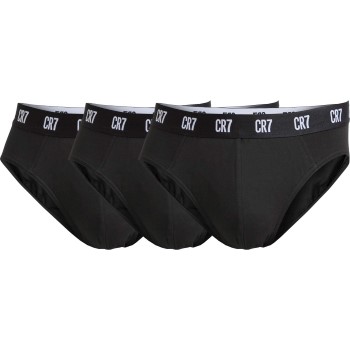 CR7 Cristiano Ronaldo 3P Basic Brief Sort bomuld Large Herre