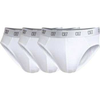 CR7 Cristiano Ronaldo 3P Basic Brief Hvid bomuld X-Large Herre