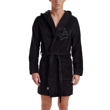 Se CR7 Cristiano Ronaldo Cotton Bathrobe Sort bomuld Small Herre ved Timarco