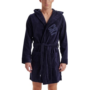 CR7 Cristiano Ronaldo Cotton Bathrobe Navy bomuld Medium Herre