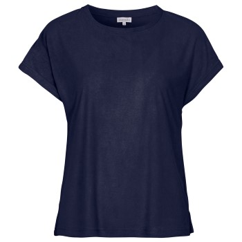 Damella Bamboo Stretchterry T-Shirt Marineblå Large Dame