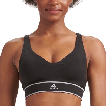 adidas Bh 40GG Seamless Plunge Bra Sort Medium Dame