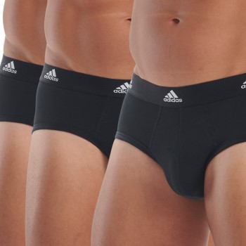 adidas 3P Active Flex Cotton Brief Sort bomuld Small Herre