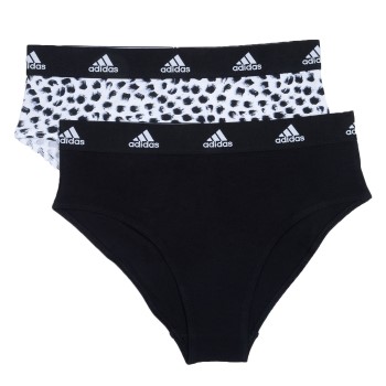 adidas Trusser 2P Bikini Brief Sort/Hvid bomuld Small Dame