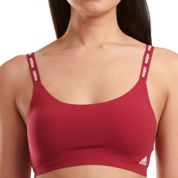 adidas Bh BOS Micro Cut Free Scoop Lounge Bra Mørkrørd Large Dame