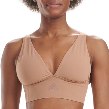 adidas Bh BOS Smart Micro 720 Seamless Plunge Bra Brun polyamid Small Dame