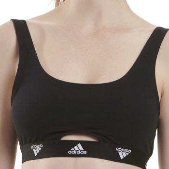 adidas Bh Scoop Bralette Sort bomuld Small Dame