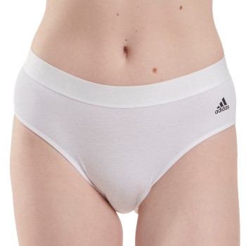 adidas Trusser Solid Cotton Bikini Style Brief Hvid bomuld Medium Dame