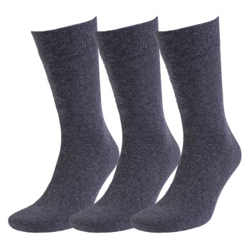 Amanda Christensen Strømper 3P True Ankle Soft Top Sock Antracit Str 47/50 Herre