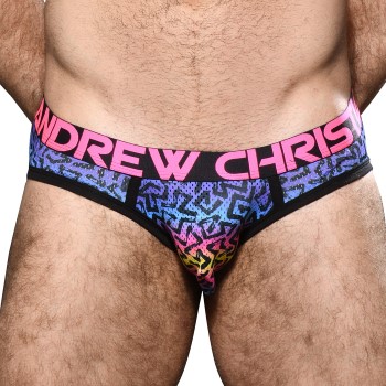 Andrew Christian Almost Naked Vivid Mesh Brief Rosa/Lilla polyamid Small Herre