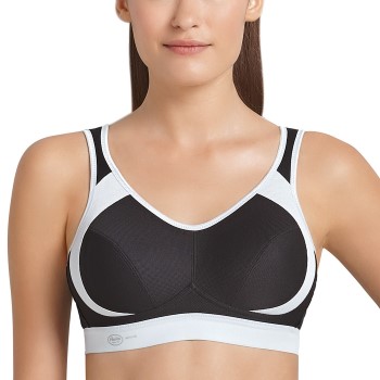 Anita Bh Active Extreme Control Sports Bra Sort/Hvid B 70 Dame