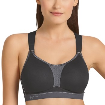 Anita Bh Active Racerback Sports Bra Sort/Grå A 80 Dame