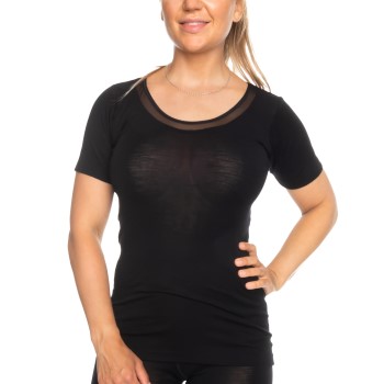 Femilet Juliana T-shirt Sort merinould 38 Dame