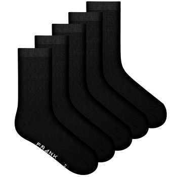 Frank Dandy Strømper 5P Bamboo Socks Solid Sort Str 36/40