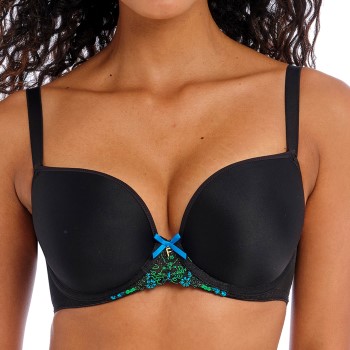 Freya Bh Show Off Underwired Moulded Plunge Bra Sort G 70 Dame