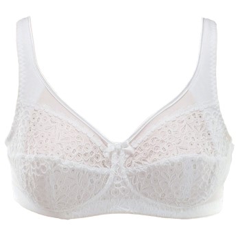 Se Damella Bh Classic Soft Lace Bra Hvid A 80 Dame ved Timarco