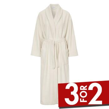 Se Damella Soft Velour Terry Robe Hvid Large Dame ved Timarco