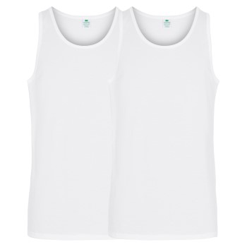 Se Dovre 2P Organic Cotton Singlet Hvid økologisk bomuld Large Herre ved Timarco