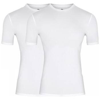 Se Dovre 2P Organic Cotton T-shirt Hvid økologisk bomuld Medium Herre ved Timarco