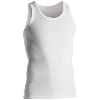 Se Dovre Rib Singlet Hvid bomuld X-Large Herre ved Timarco