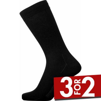 Egtved Strømper Bamboo Socks Sort Str 40/45 Herre