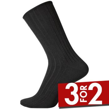 Egtved Strømper Cotton No Elastic Socks Sort Str 40/45 Herre