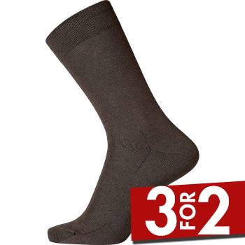 Egtved Strømper Cotton Socks Mørkbrun  Str 45/48