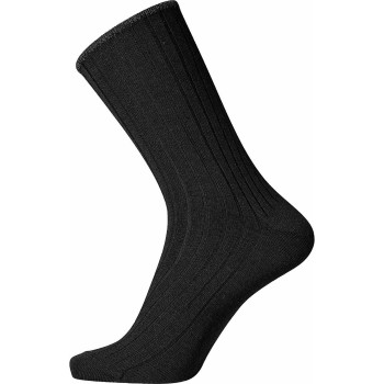 Egtved Strømper Wool No Elastic Rib Socks Sort Str 36/41