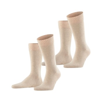 Falke KGaA Falke Strømper 2P Happy Socks Sand Str 39/42 Herre