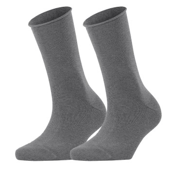 Falke KGaA Falke Strømper 2P Women Casual Happy Sock Grå Str 39/42 Dame