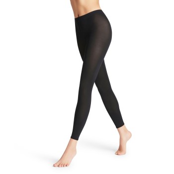 Se Falke KGaA Falke Strømpebukser Women Cotton Touch Leggings Sort Small Dame ved Timarco