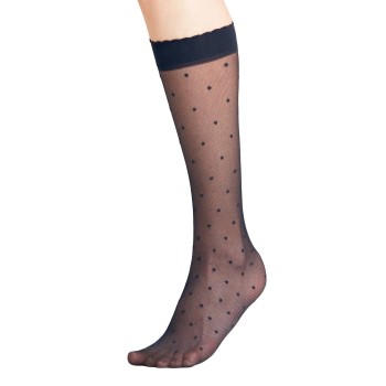 Falke KGaA Falke Strømper Women Seasonal Dot Knee High 15 Den Marineblå polyamid Str 39/42 Dame