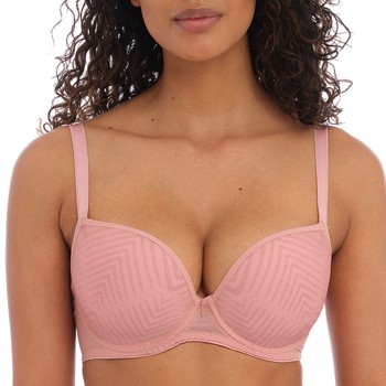 Freya Bh Tailored Uw Moulded Plunge T-Shirt Bra Rosa C 70 Dame