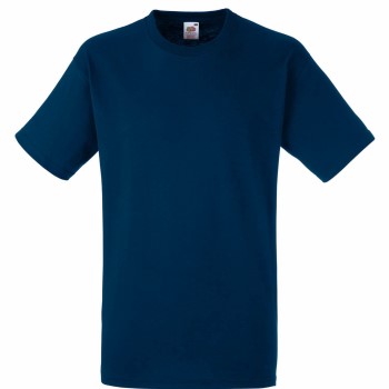 Se Fruit of the Loom Heavy Cotton T Marineblå bomuld X-Large Herre ved Timarco