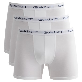 Gant 3P Cotton Stretch Boxer Hvid bomuld XX-Large Herre