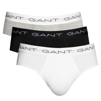 Gant 3P Cotton Stretch Briefs Sort/Hvid bomuld XX-Large Herre